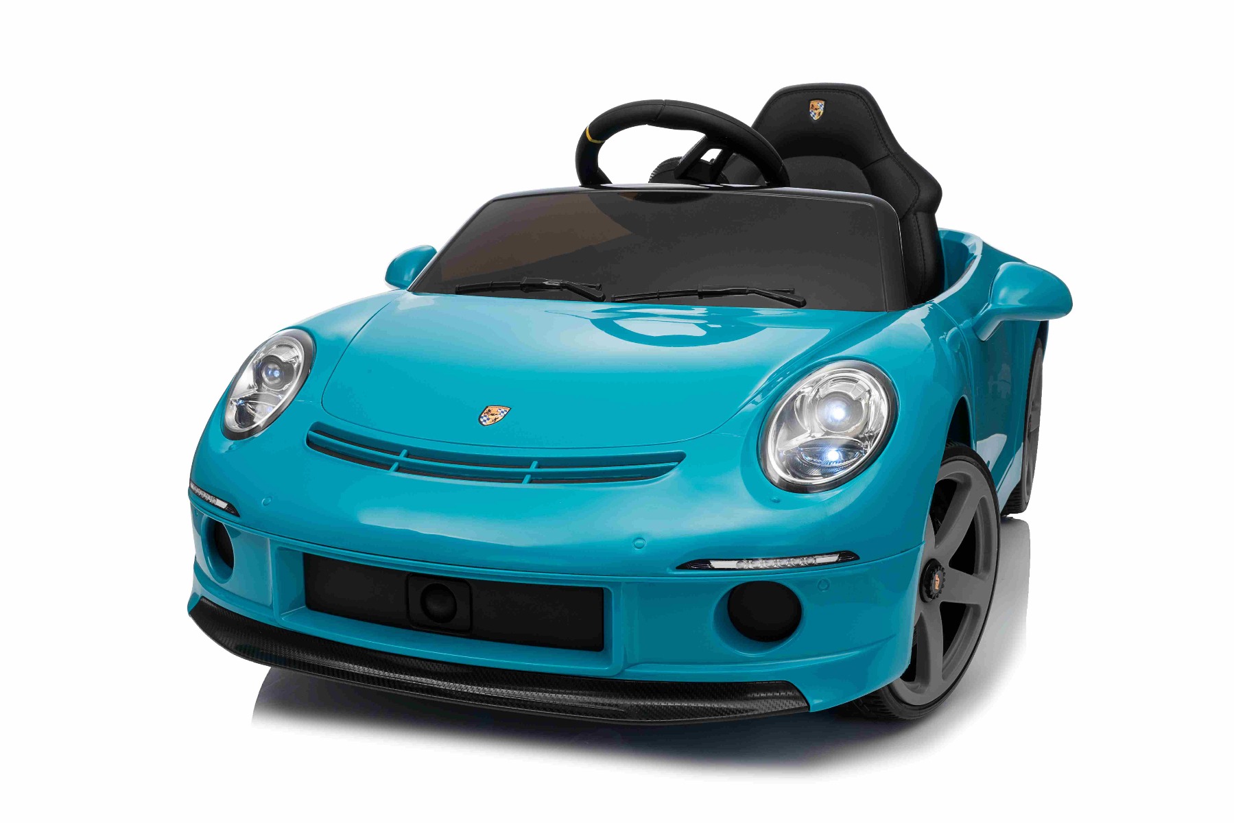 Mașină electrică copii RUF GT 12V, albastru, Uși care se deschid, Telecomandă 2.4 GHz, Lumini LED față și spate, Intrare USB/Aux, Baterie litiu, Motor 2 X 35W, Licență ORIGINALĂ - imagine 18