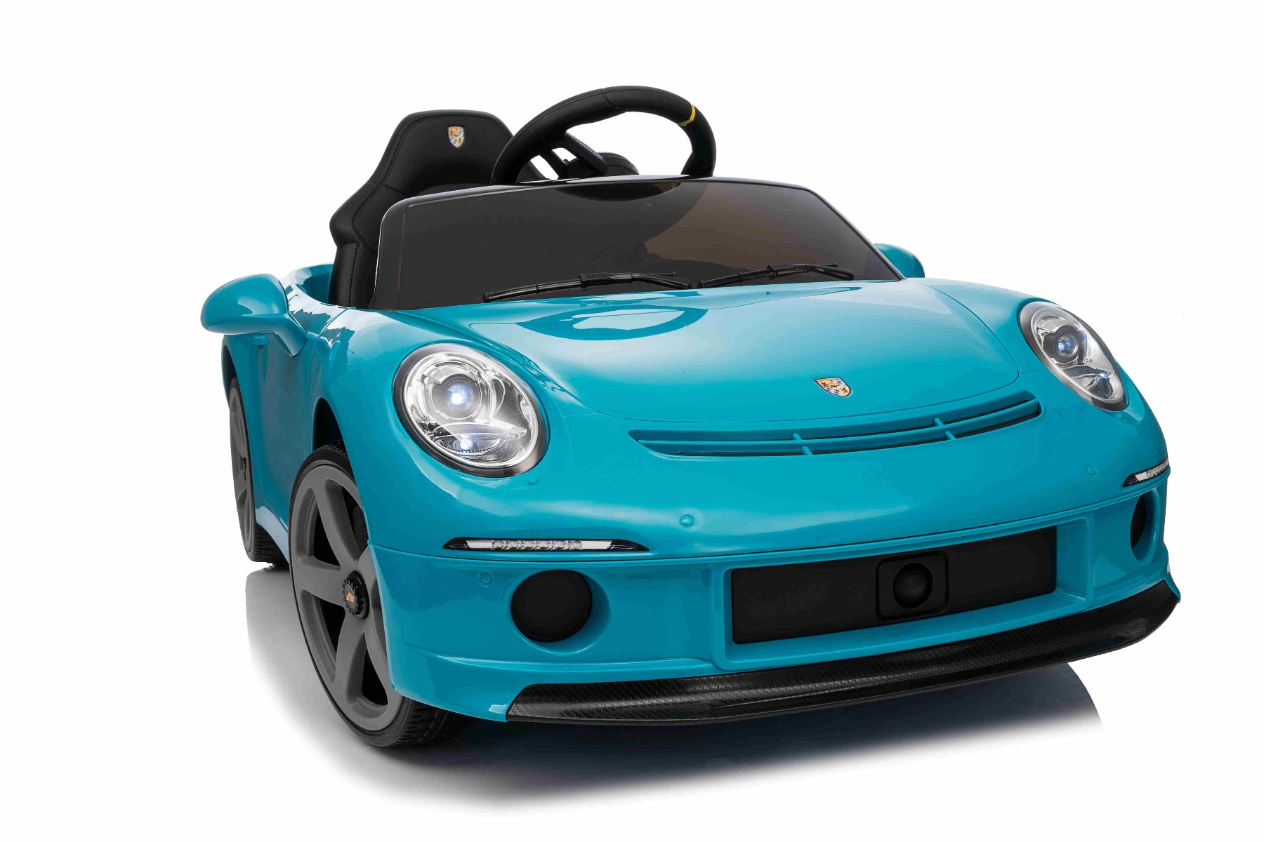 Mașină electrică copii RUF GT 12V, albastru, Uși care se deschid, Telecomandă 2.4 GHz, Lumini LED față și spate, Intrare USB/Aux, Baterie litiu, Motor 2 X 35W, Licență ORIGINALĂ - imagine 21