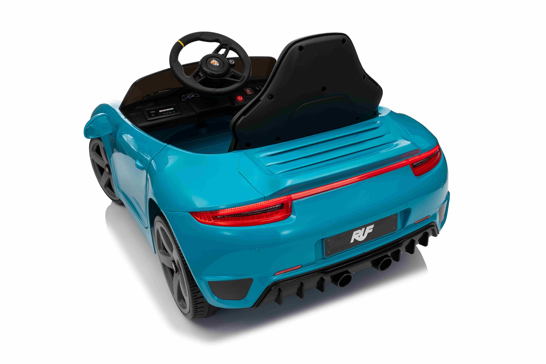 Mașină electrică copii RUF GT 12V, albastru, Uși care se deschid, Telecomandă 2.4 GHz, Lumini LED față și spate, Intrare USB/Aux, Baterie litiu, Motor 2 X 35W, Licență ORIGINALĂ - imagine 22