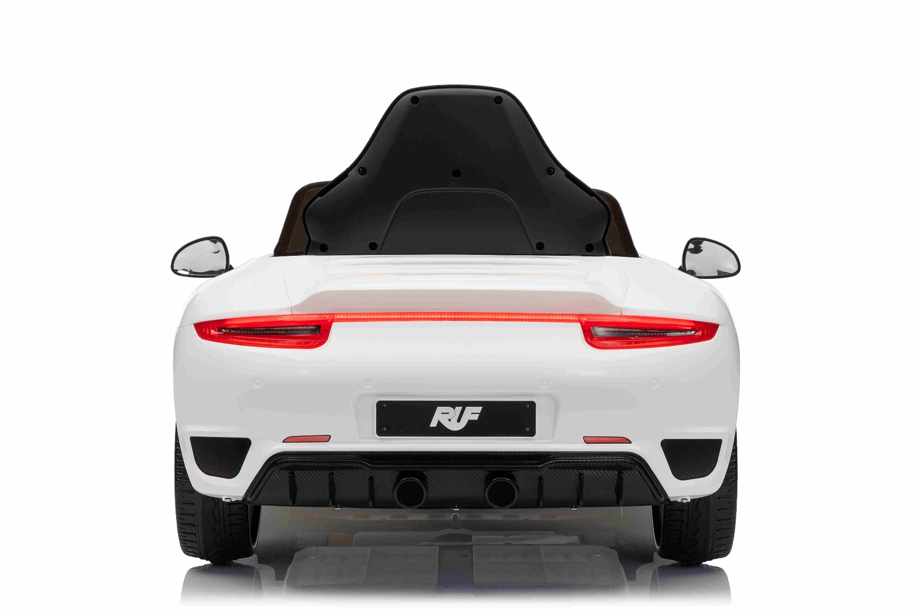 Mașină electrică copii RUF GT 12V, alb, Uși care se deschid, Telecomandă 2.4 GHz, Lumini LED față și spate, Intrare USB/Aux, Baterie litiu, Motor 2 X 35W, Licență ORIGINALĂ - imagine 5