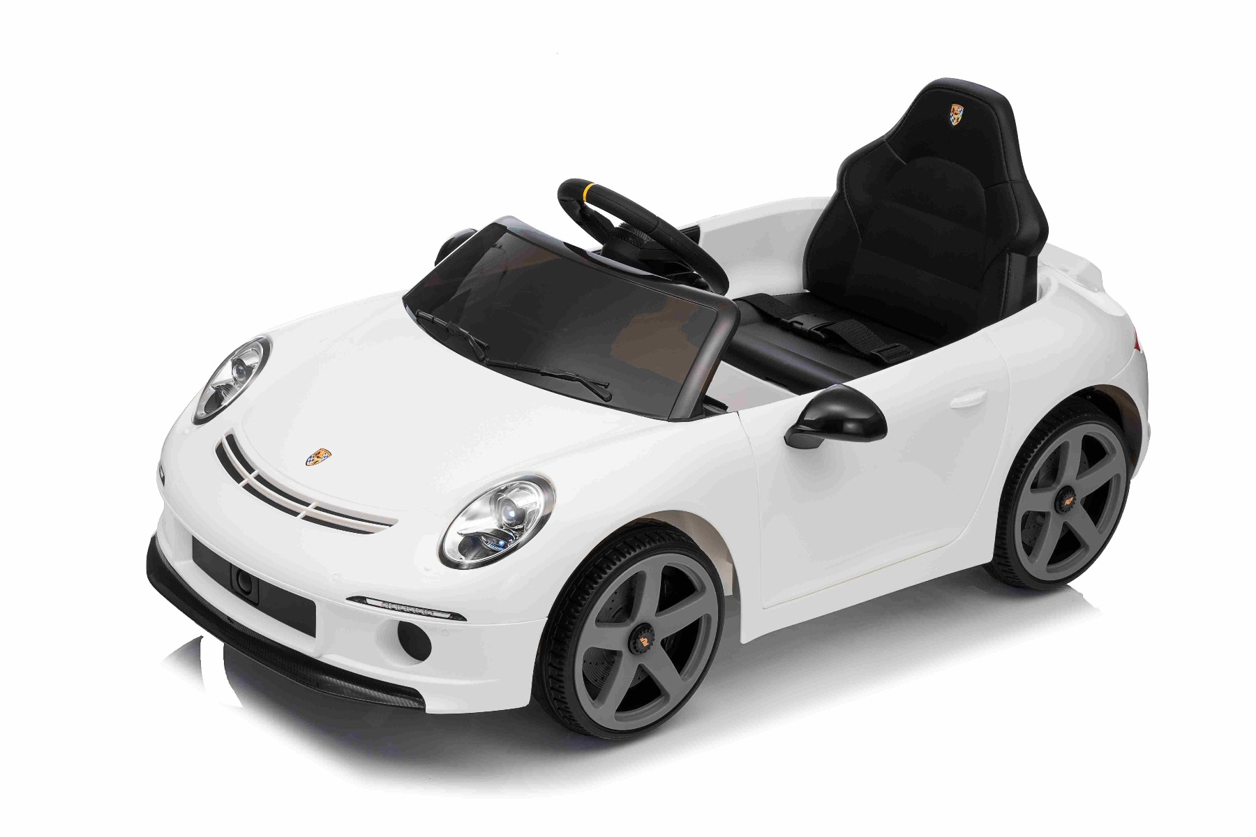 Mașină electrică copii RUF GT 12V, alb, Uși care se deschid, Telecomandă 2.4 GHz, Lumini LED față și spate, Intrare USB/Aux, Baterie litiu, Motor 2 X 35W, Licență ORIGINALĂ - imagine 17