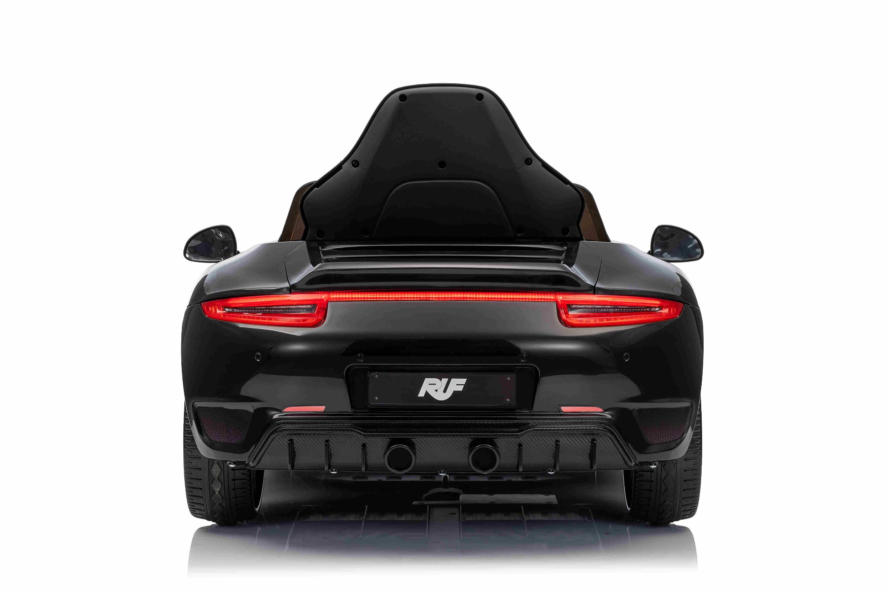 Mașină electrică copii RUF GT 12V, negru, Uși care se deschid, Telecomandă 2.4 GHz, Lumini LED față și spate, Intrare USB/Aux, Baterie litiu, Motor 2 X 35W, Licență ORIGINALĂ - imagine 5