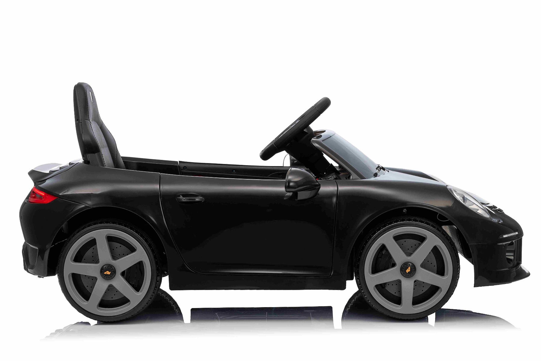 Mașină electrică copii RUF GT 12V, negru, Uși care se deschid, Telecomandă 2.4 GHz, Lumini LED față și spate, Intrare USB/Aux, Baterie litiu, Motor 2 X 35W, Licență ORIGINALĂ - imagine 7