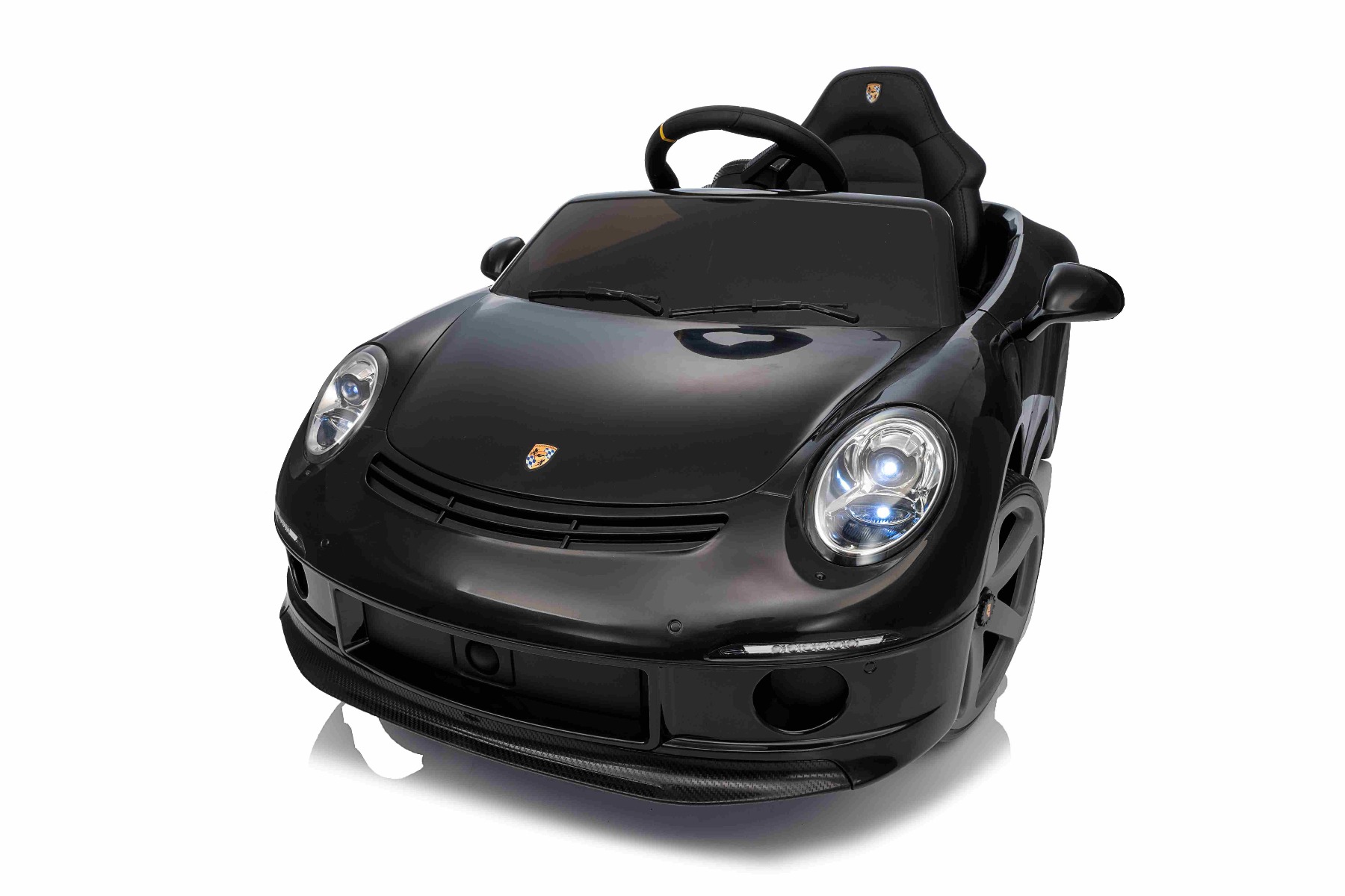 Mașină electrică copii RUF GT 12V, negru, Uși care se deschid, Telecomandă 2.4 GHz, Lumini LED față și spate, Intrare USB/Aux, Baterie litiu, Motor 2 X 35W, Licență ORIGINALĂ - imagine 17