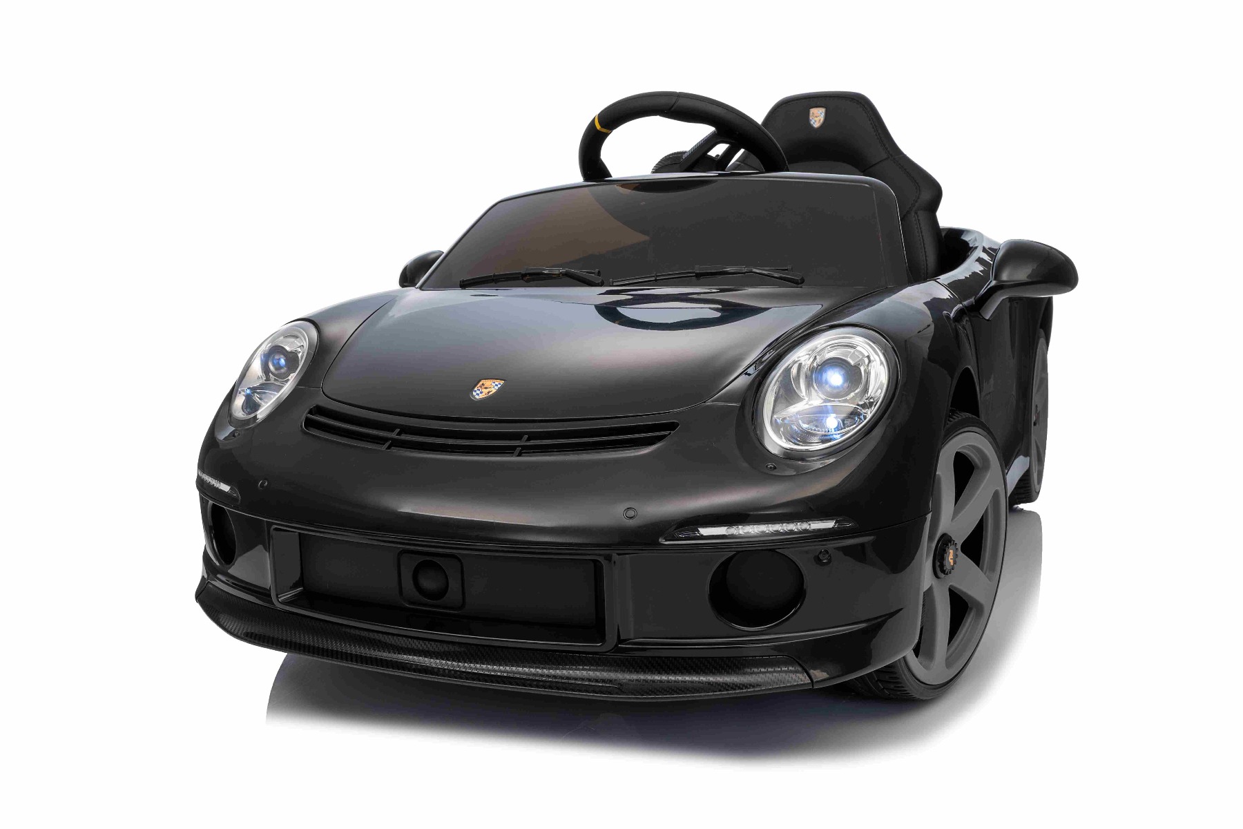 Mașină electrică copii RUF GT 12V, negru, Uși care se deschid, Telecomandă 2.4 GHz, Lumini LED față și spate, Intrare USB/Aux, Baterie litiu, Motor 2 X 35W, Licență ORIGINALĂ - imagine 18