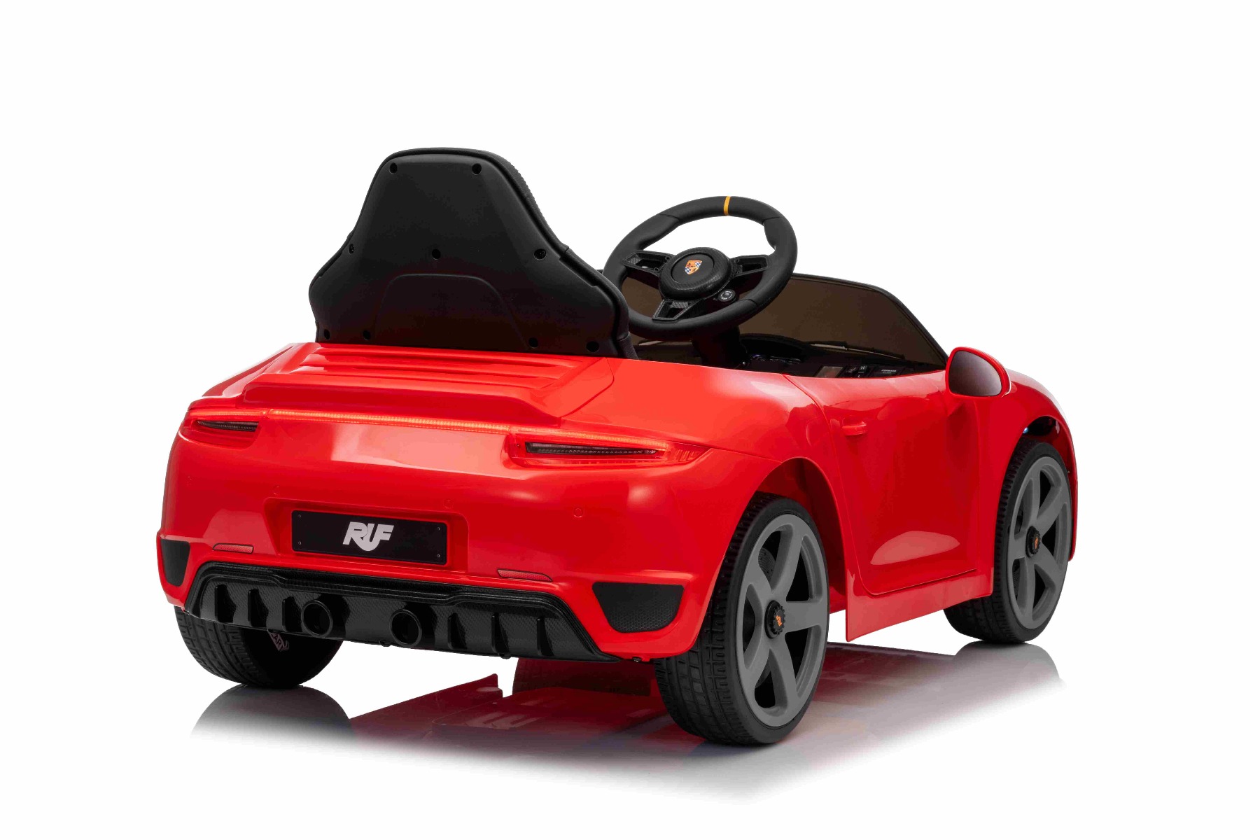 Mașină electrică copii RUF GT 12V, roșu, Uși care se deschid, Telecomandă 2.4 GHz, Lumini LED față și spate, Intrare USB/Aux, Baterie litiu, Motor 2 X 35W, Licență ORIGINALĂ - imagine 6