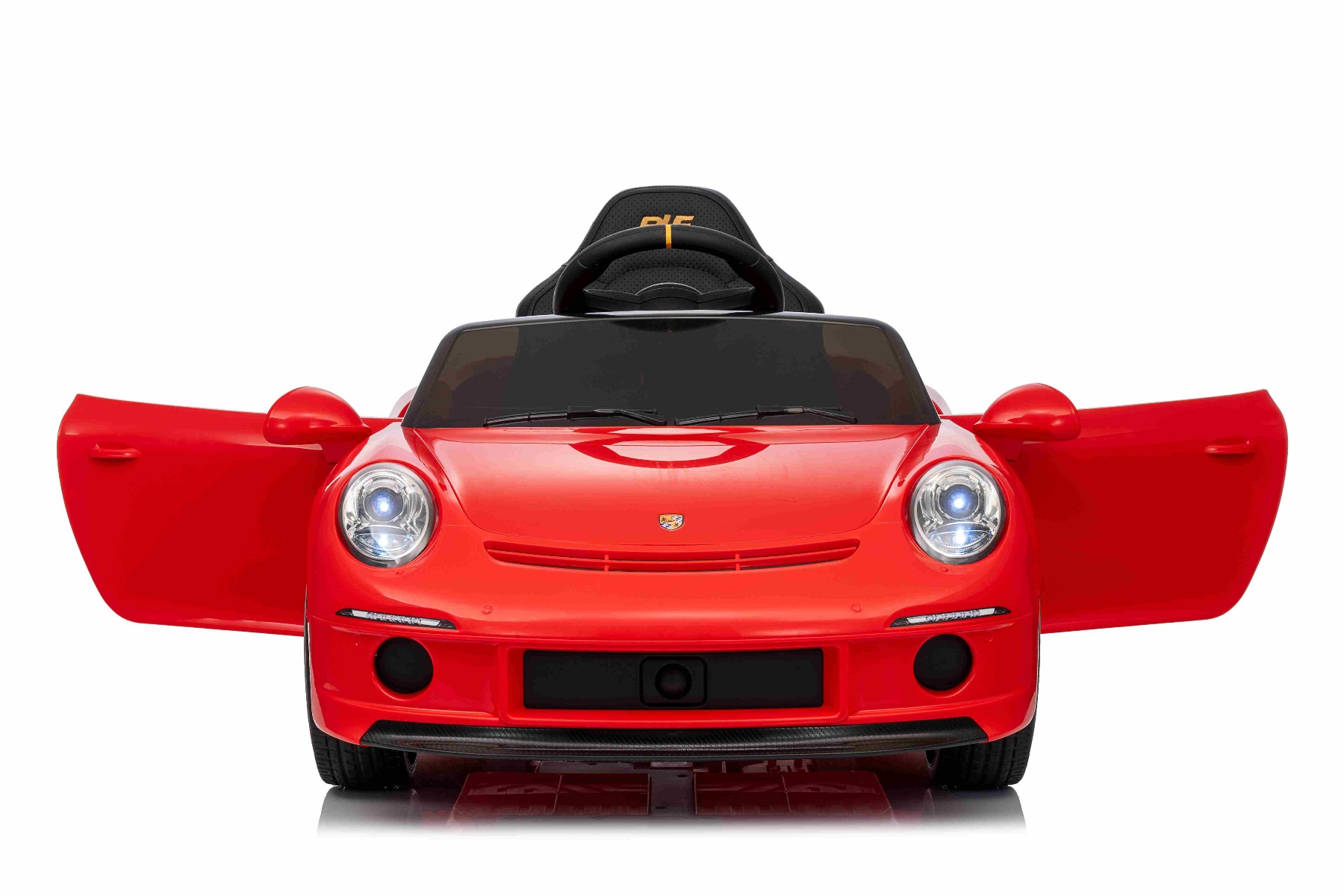 Mașină electrică copii RUF GT 12V, roșu, Uși care se deschid, Telecomandă 2.4 GHz, Lumini LED față și spate, Intrare USB/Aux, Baterie litiu, Motor 2 X 35W, Licență ORIGINALĂ - imagine 11