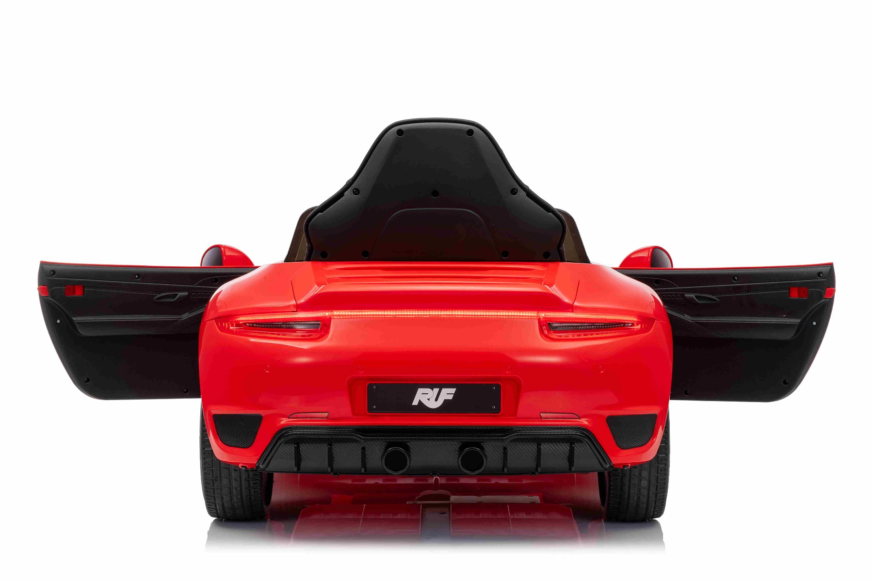 Mașină electrică copii RUF GT 12V, roșu, Uși care se deschid, Telecomandă 2.4 GHz, Lumini LED față și spate, Intrare USB/Aux, Baterie litiu, Motor 2 X 35W, Licență ORIGINALĂ - imagine 14