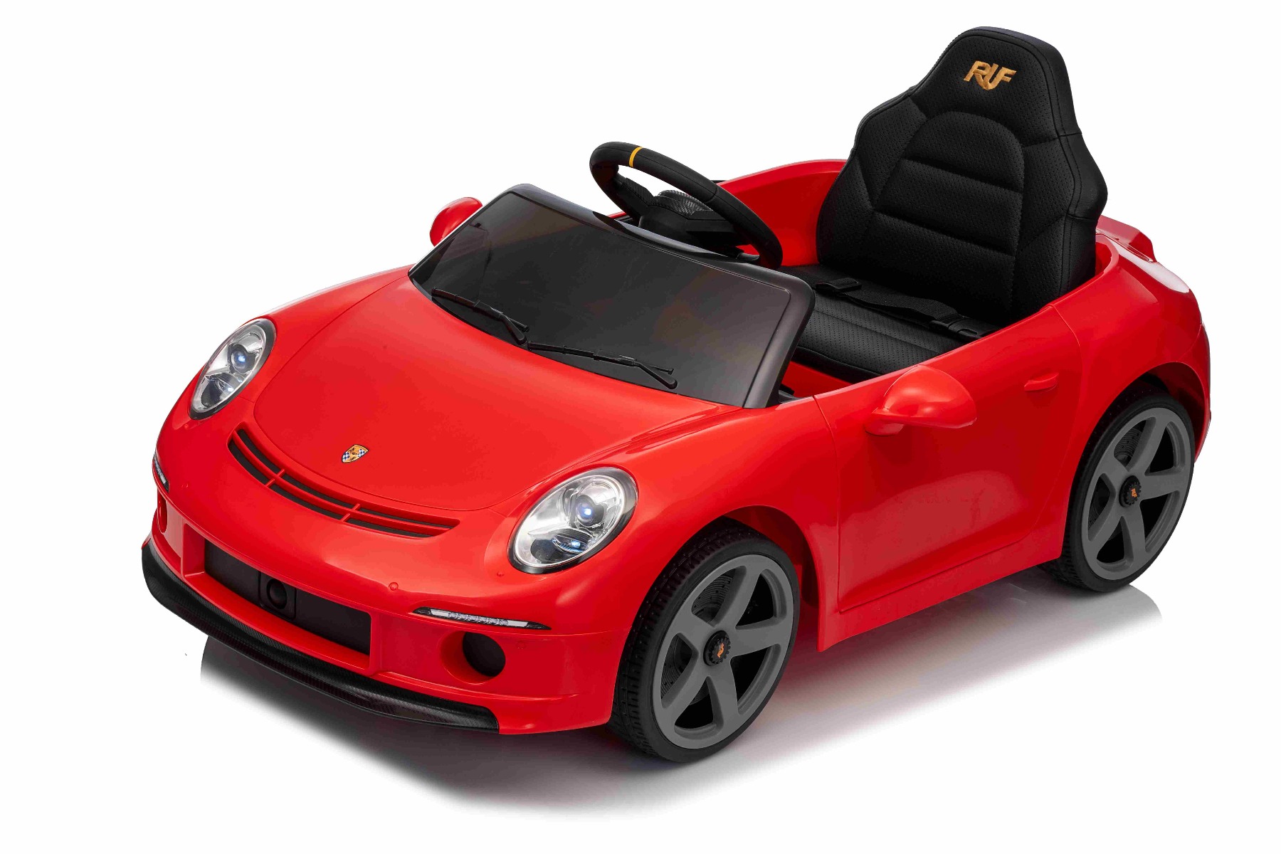 Mașină electrică copii RUF GT 12V, roșu, Uși care se deschid, Telecomandă 2.4 GHz, Lumini LED față și spate, Intrare USB/Aux, Baterie litiu, Motor 2 X 35W, Licență ORIGINALĂ - imagine 17