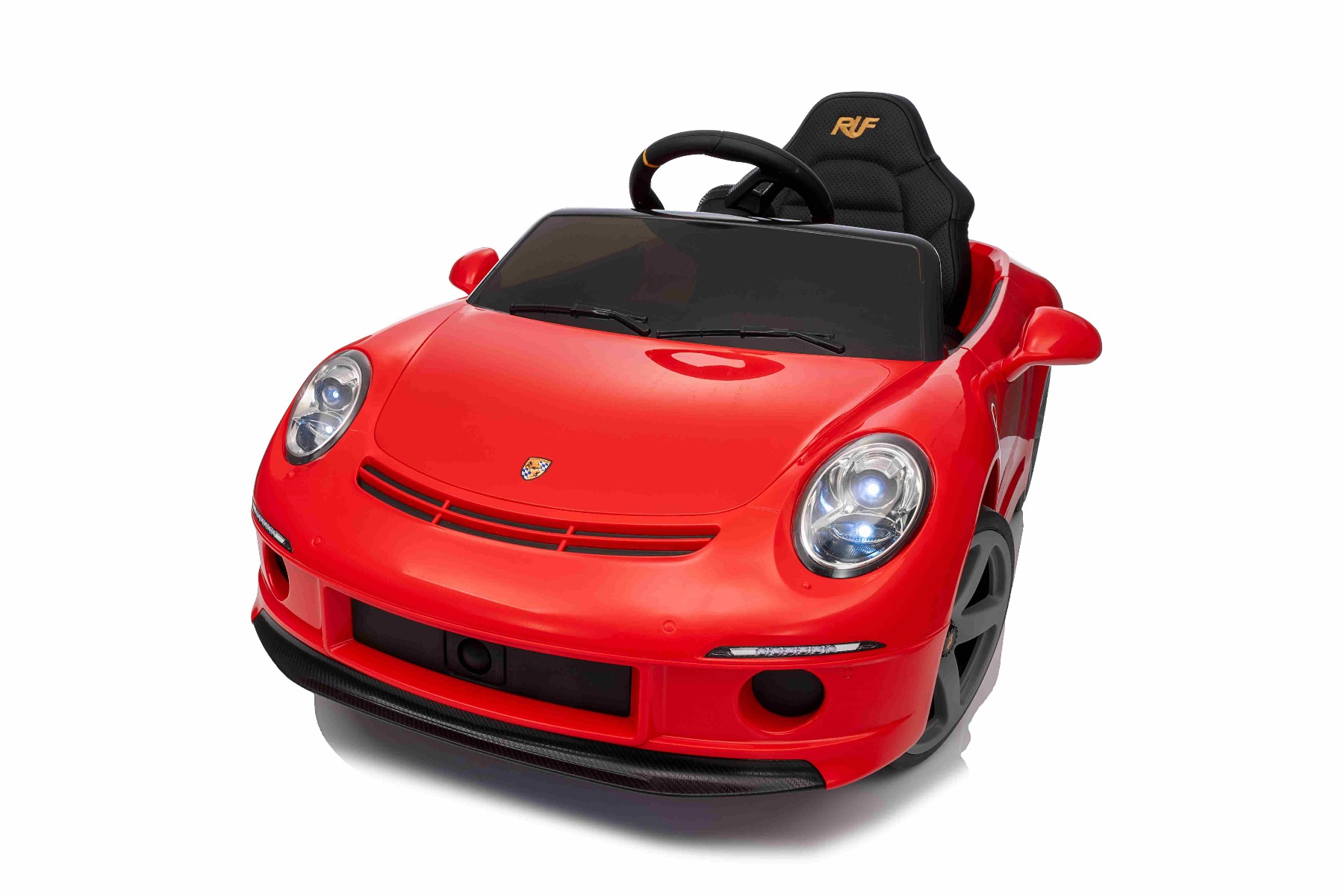 Mașină electrică copii RUF GT 12V, roșu, Uși care se deschid, Telecomandă 2.4 GHz, Lumini LED față și spate, Intrare USB/Aux, Baterie litiu, Motor 2 X 35W, Licență ORIGINALĂ - imagine 18