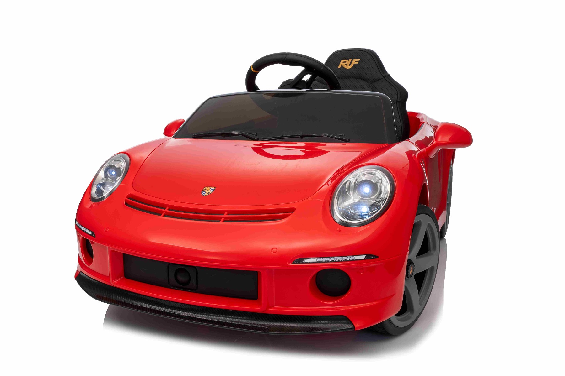 Mașină electrică copii RUF GT 12V, roșu, Uși care se deschid, Telecomandă 2.4 GHz, Lumini LED față și spate, Intrare USB/Aux, Baterie litiu, Motor 2 X 35W, Licență ORIGINALĂ - imagine 19