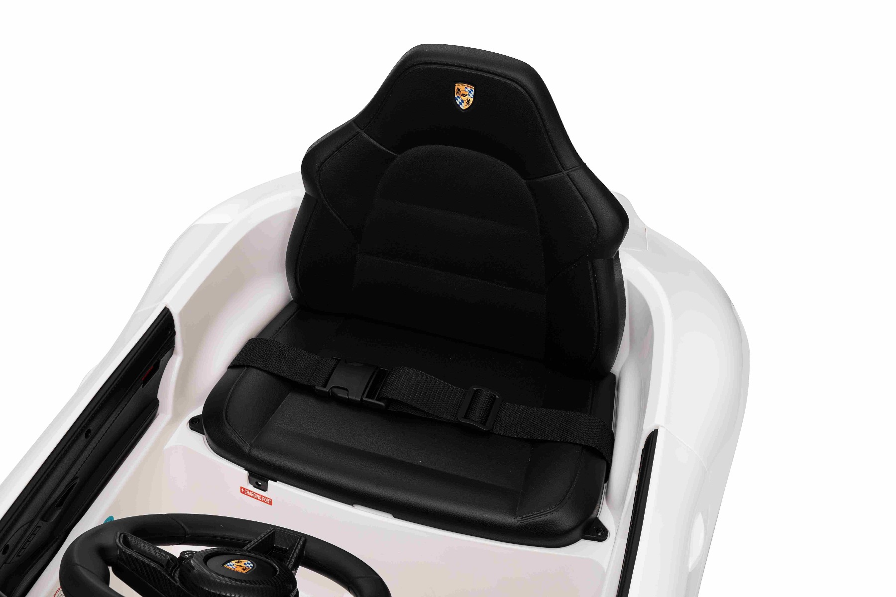 Mașină electrică copii RUF GT 12V, alb, Uși care se deschid, Telecomandă 2.4 GHz, Lumini LED față și spate, Intrare USB/Aux, Baterie litiu, Motor 2 X 35W, Licență ORIGINALĂ - imagine 38