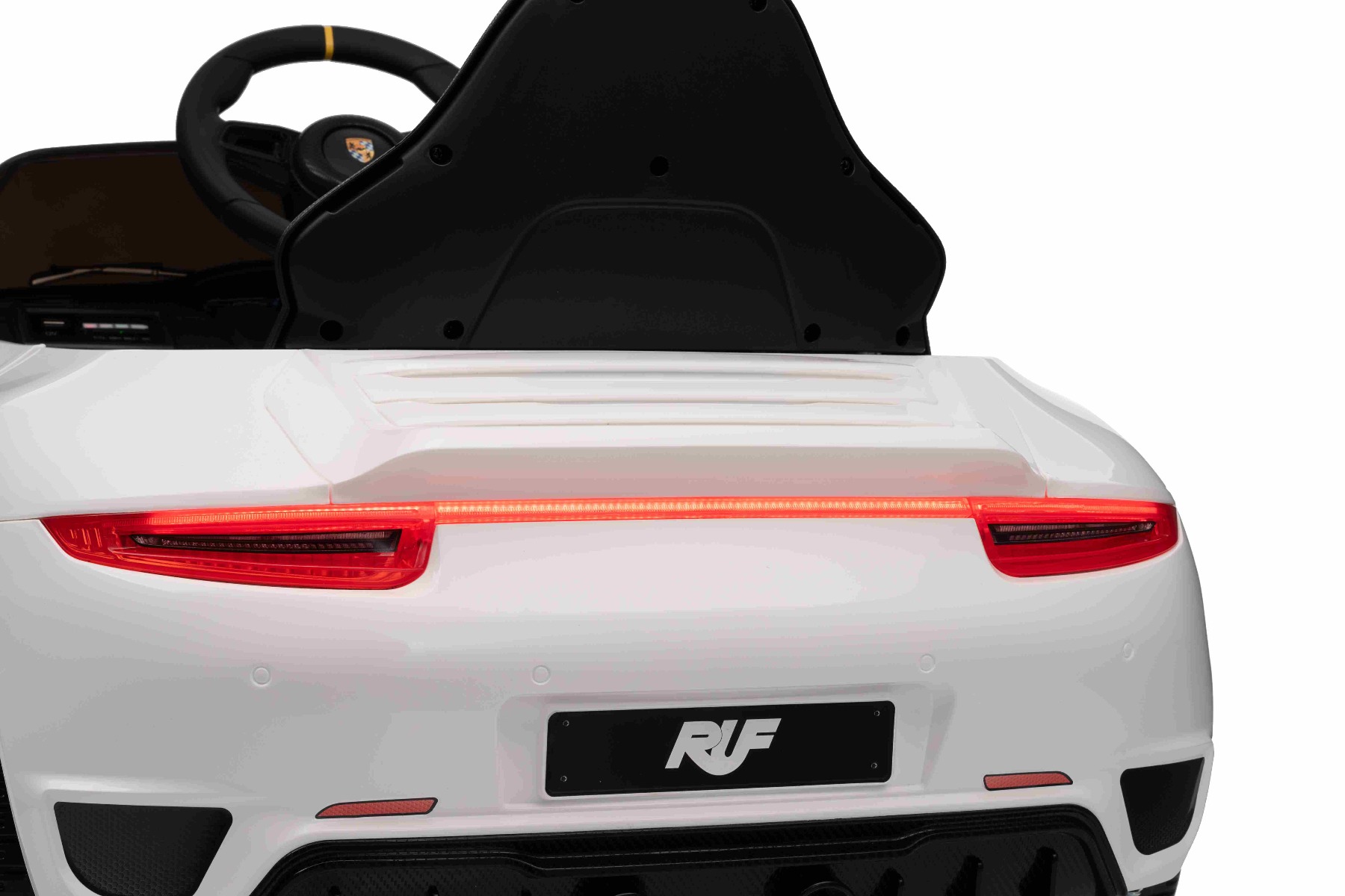 Mașină electrică copii RUF GT 12V, alb, Uși care se deschid, Telecomandă 2.4 GHz, Lumini LED față și spate, Intrare USB/Aux, Baterie litiu, Motor 2 X 35W, Licență ORIGINALĂ - imagine 50