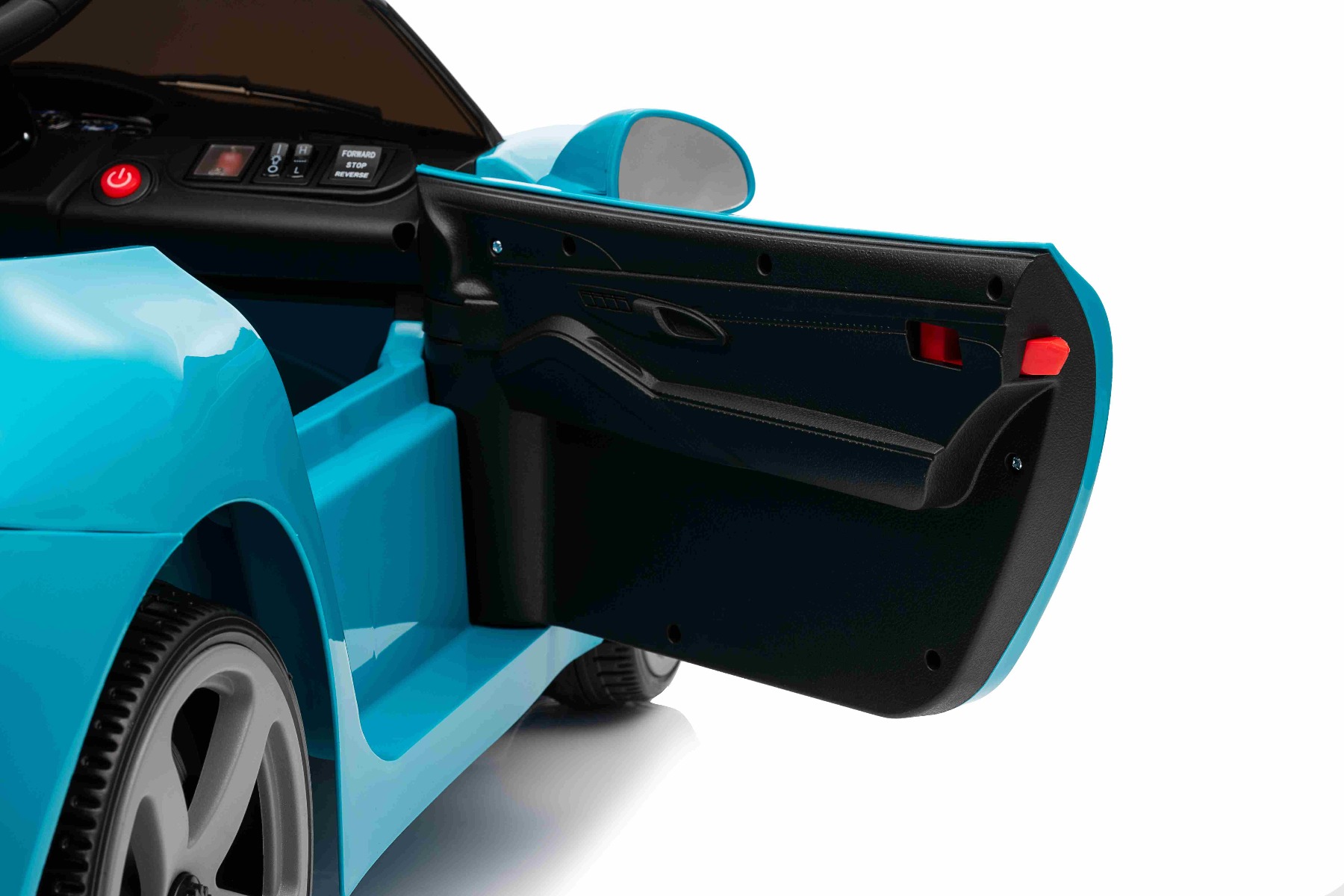 Mașină electrică copii RUF GT 12V, albastru, Uși care se deschid, Telecomandă 2.4 GHz, Lumini LED față și spate, Intrare USB/Aux, Baterie litiu, Motor 2 X 35W, Licență ORIGINALĂ - imagine 35