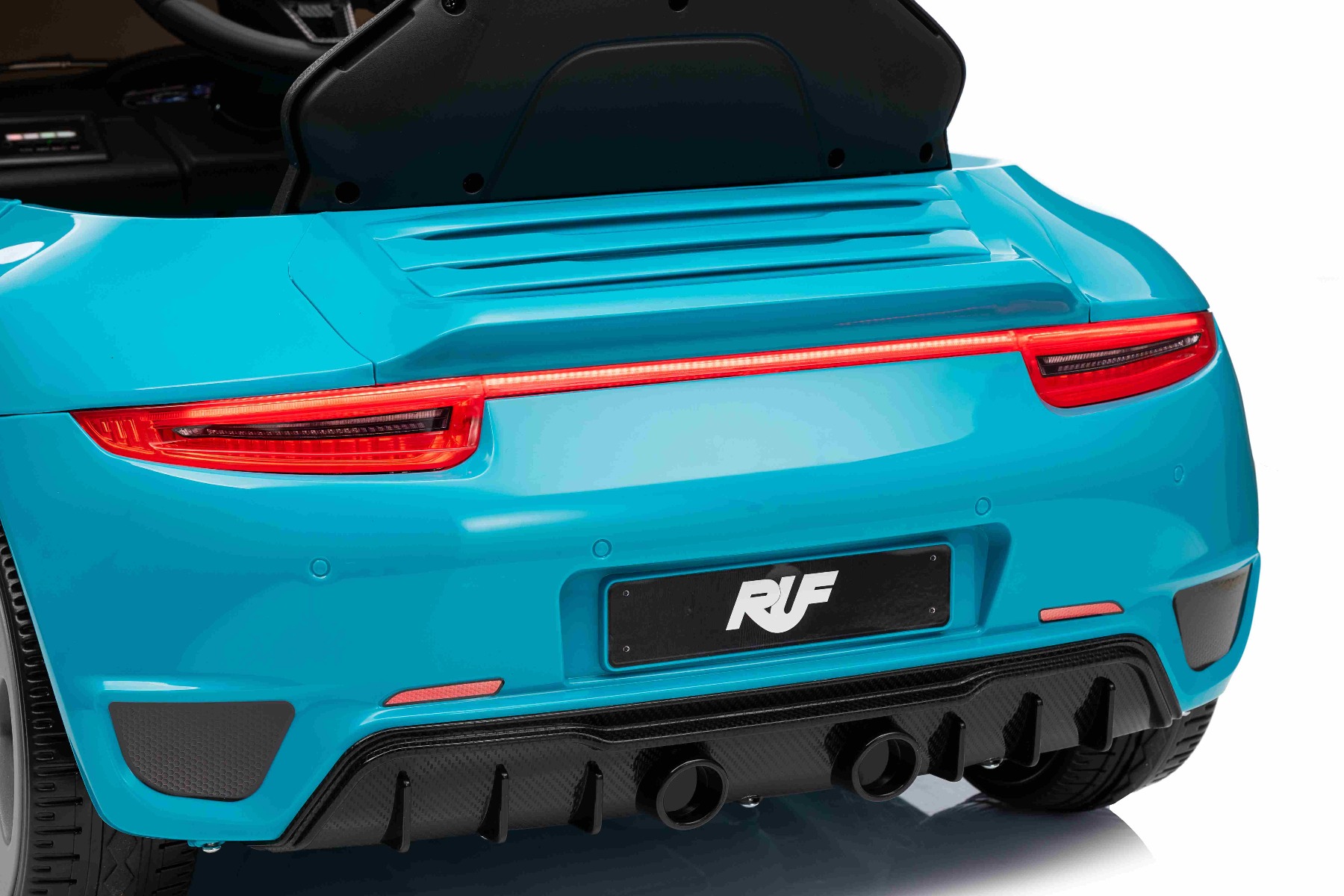 Mașină electrică copii RUF GT 12V, albastru, Uși care se deschid, Telecomandă 2.4 GHz, Lumini LED față și spate, Intrare USB/Aux, Baterie litiu, Motor 2 X 35W, Licență ORIGINALĂ - imagine 39