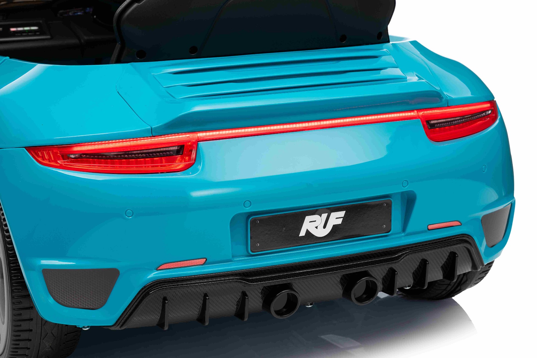 Mașină electrică copii RUF GT 12V, albastru, Uși care se deschid, Telecomandă 2.4 GHz, Lumini LED față și spate, Intrare USB/Aux, Baterie litiu, Motor 2 X 35W, Licență ORIGINALĂ - imagine 40
