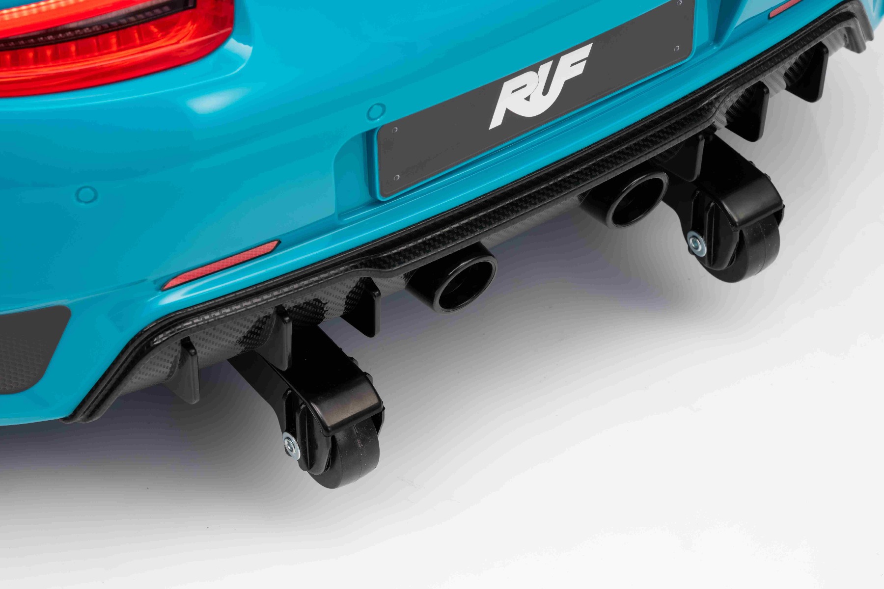 Mașină electrică copii RUF GT 12V, albastru, Uși care se deschid, Telecomandă 2.4 GHz, Lumini LED față și spate, Intrare USB/Aux, Baterie litiu, Motor 2 X 35W, Licență ORIGINALĂ - imagine 43
