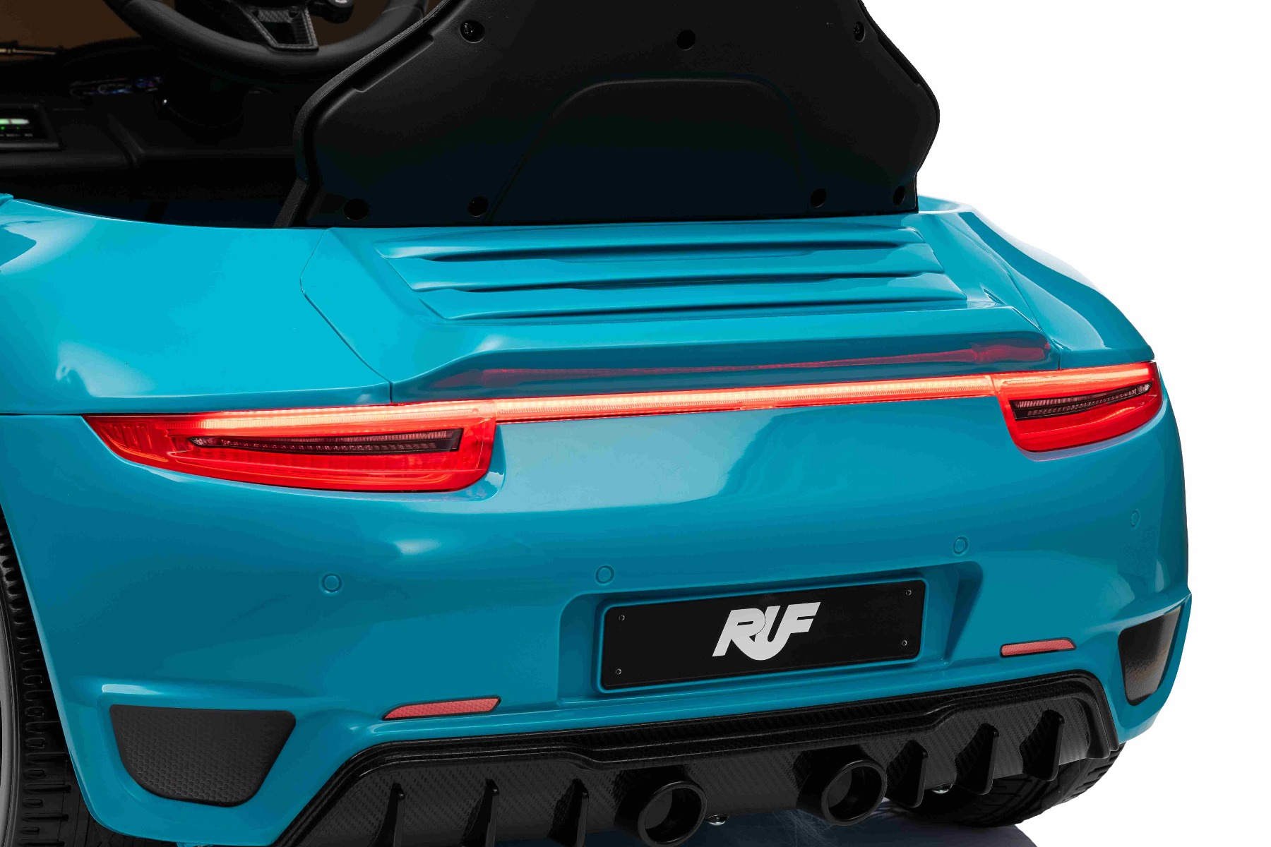 Mașină electrică copii RUF GT 12V, albastru, Uși care se deschid, Telecomandă 2.4 GHz, Lumini LED față și spate, Intrare USB/Aux, Baterie litiu, Motor 2 X 35W, Licență ORIGINALĂ - imagine 50