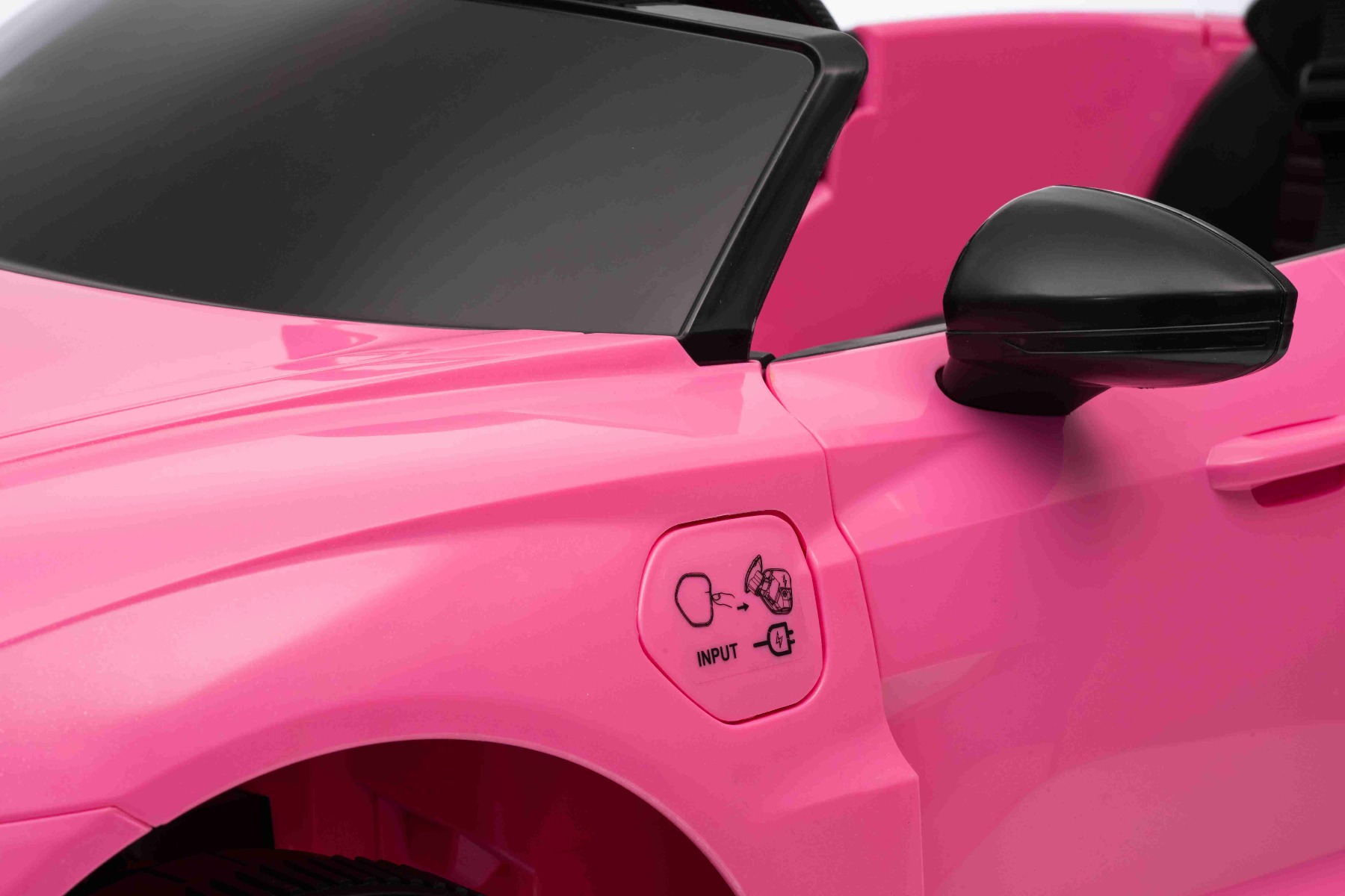 Maşinuţa electrica copii Audi RS E-tron GT 12V, roz, scaun lat, telecomandă 2.4 GHz, intrare USB / AUX, Bluetooth, suspensie, baterie litiu, lumini LED, motor 2 x 25W, licență ORIGINALĂ - imagine 12