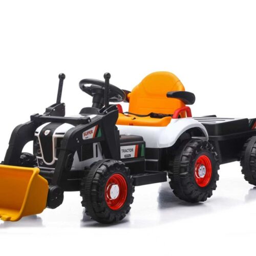 Masinuta electrica, pentru copii, cu telecomanda, BJEJ1588D (gri + galben)