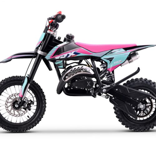 Motocross pe benzină pentru copii TEA Sports Cross TRX roz – 60cm3