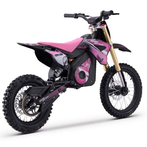Motocross electric pentru copii și adolescenți TEA Sports Falcon roz – 1600W