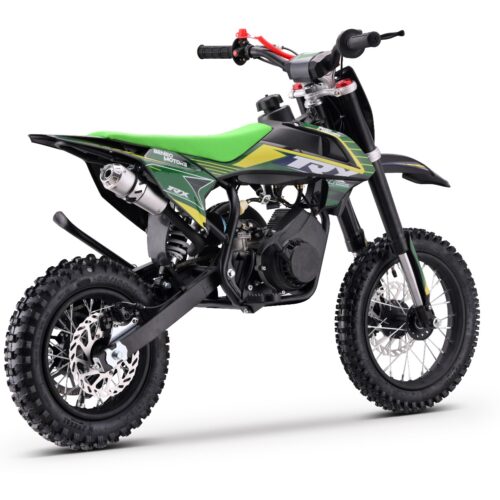 Motocross pe benzină pentru copii TEA Sports Cross TRX verde – 60cm3
