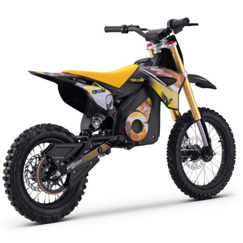 Motocross electric pentru copii și adolescenți TEA Sports Falcon galben – 1600W