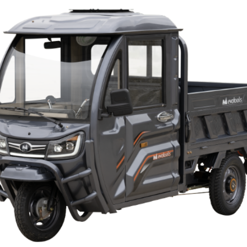 TRICICLU ELECTRIC CARGO CABINA INCHISA VOINICU TCB1500 – Argintiu