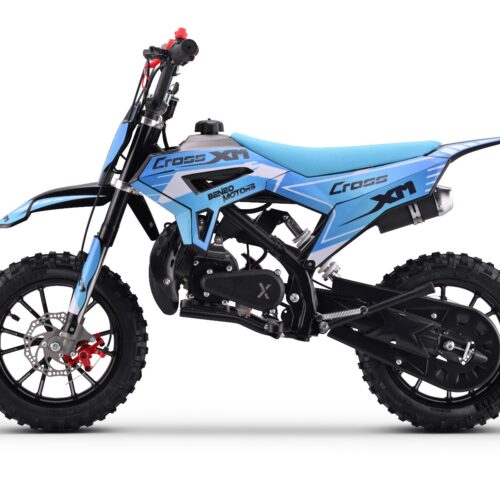 Motocicletă pe benzină pentru copii CROSS XM albastru – 50cmc