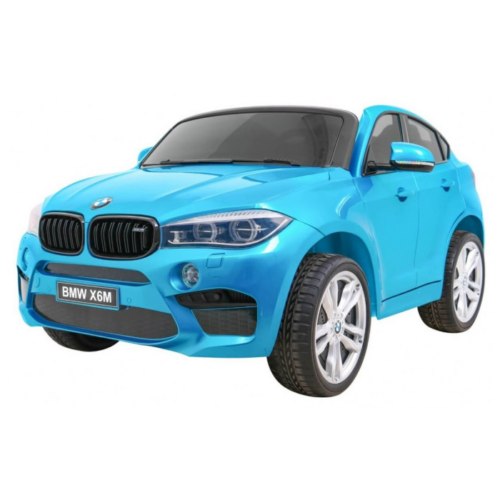 Masinuta electrica pentru copii BMW X6M (2168) XXL cu 2 locuri, Albastru metalizat