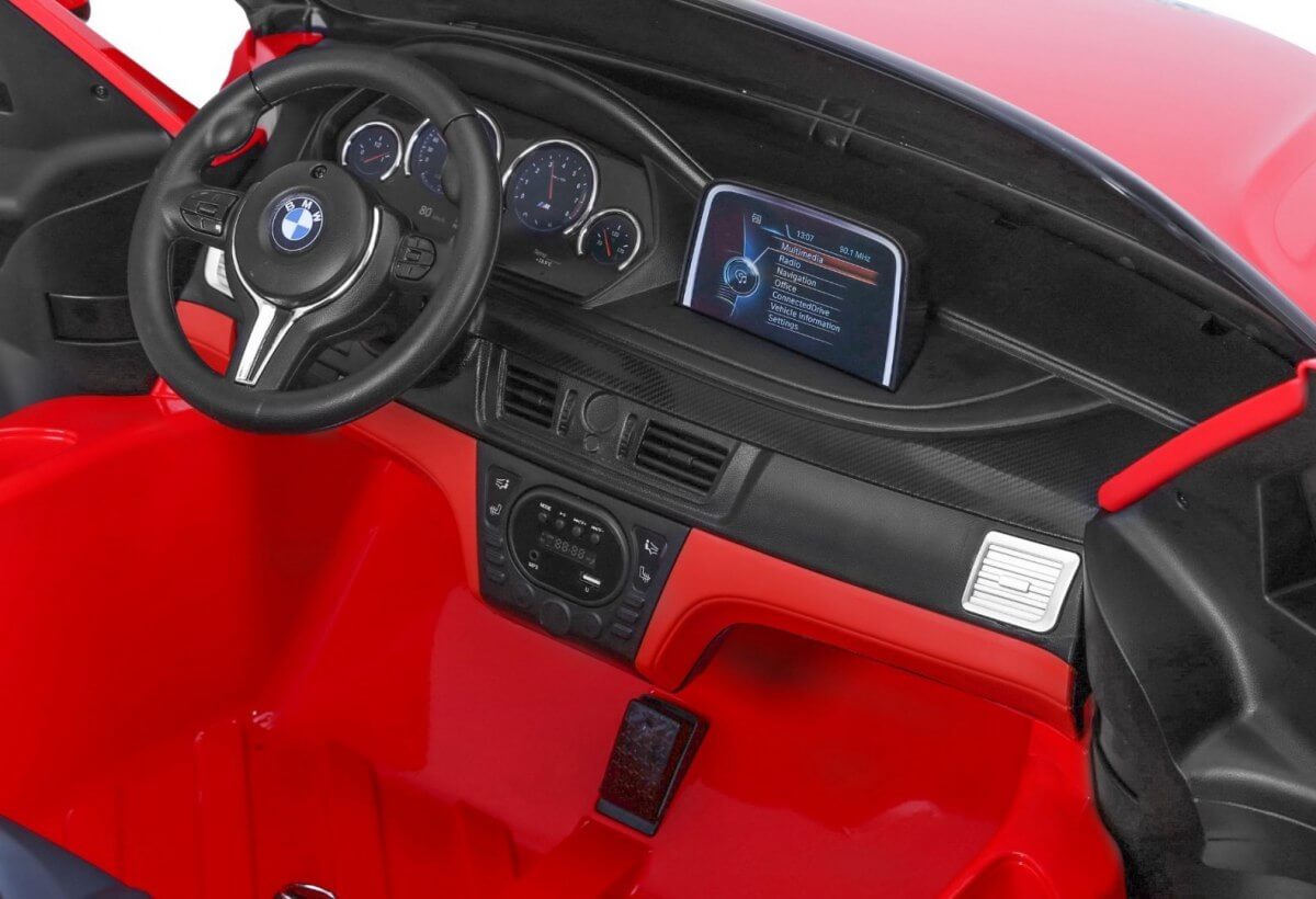 Masinuta electrica pentru copii BMW X6M (2168) XXL cu 2 locuri, Visiniu metalizat - imagine 9