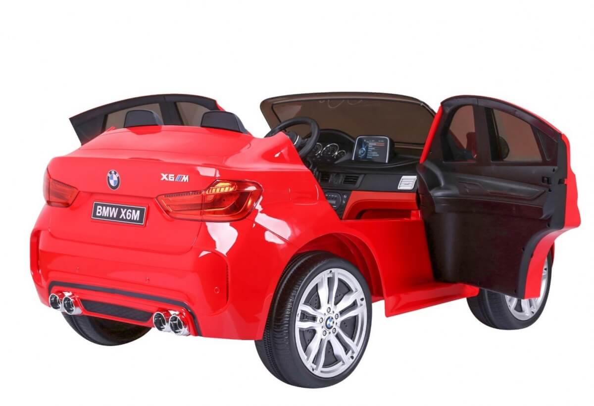 Masinuta electrica pentru copii BMW X6M (2168) XXL cu 2 locuri, Rosu - imagine 5