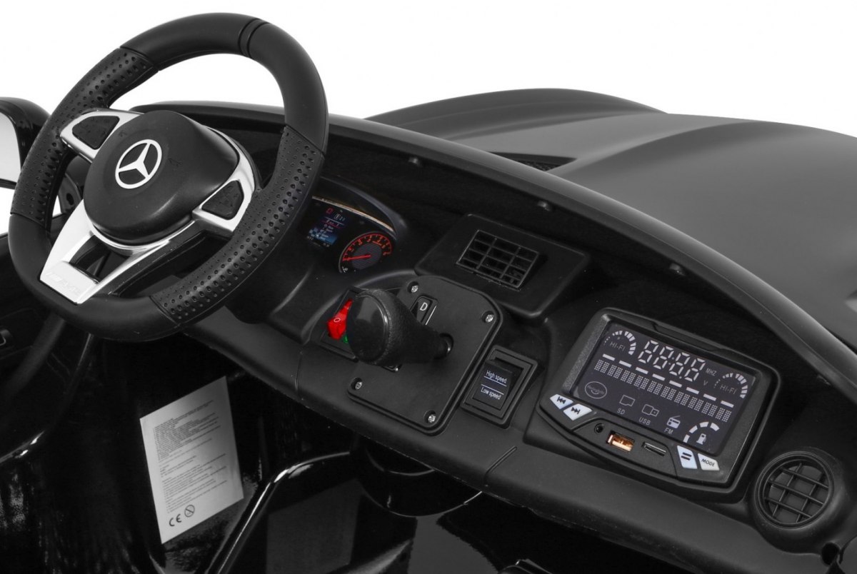 MASINUTA ELECTRICA PENTRU COPII MERCEDES-AMG GT R Coupé 4x4 (HL289) Negru LUCIOS - imagine 7