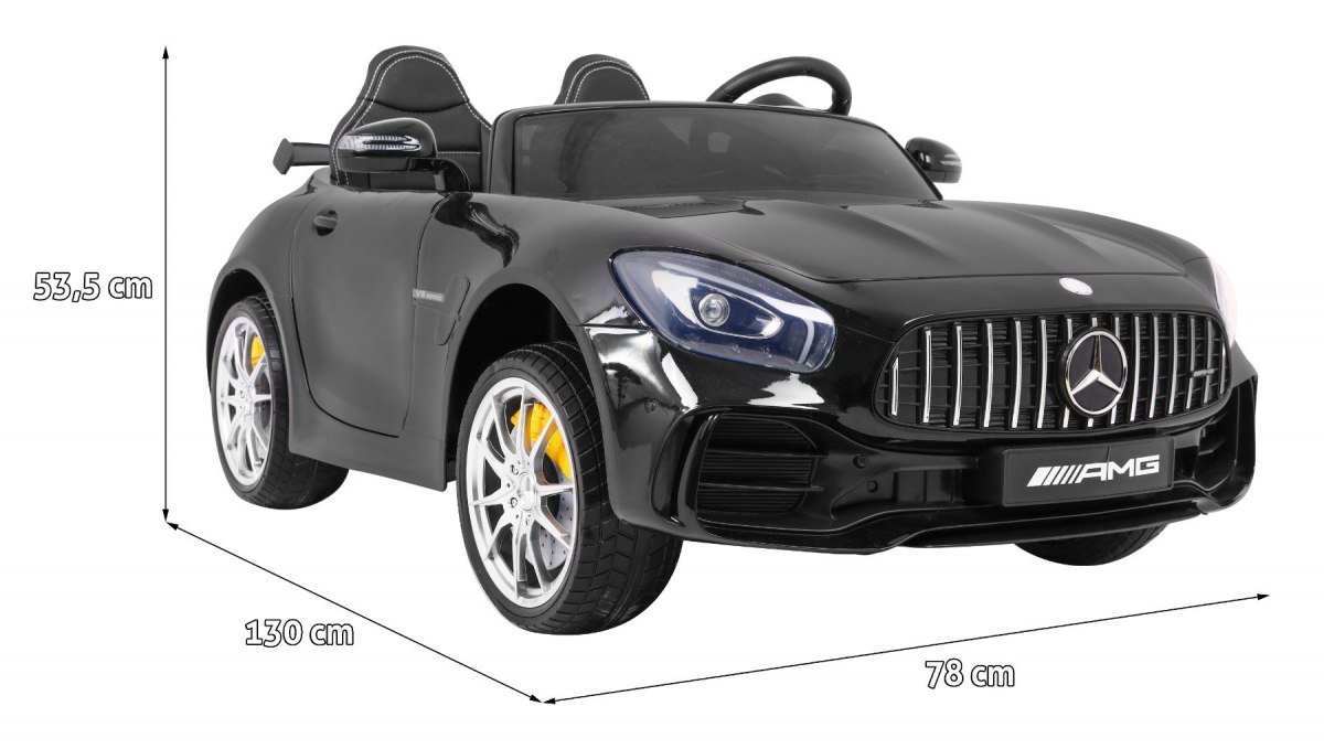 MASINUTA ELECTRICA PENTRU COPII MERCEDES-AMG GT R Coupé 4x4 (HL289) Negru LUCIOS - imagine 2