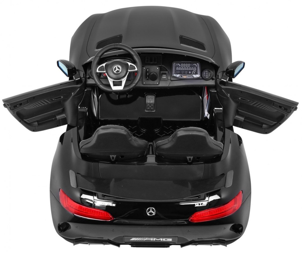 MASINUTA ELECTRICA PENTRU COPII MERCEDES-AMG GT R Coupé 4x4 (HL289) Negru LUCIOS - imagine 6
