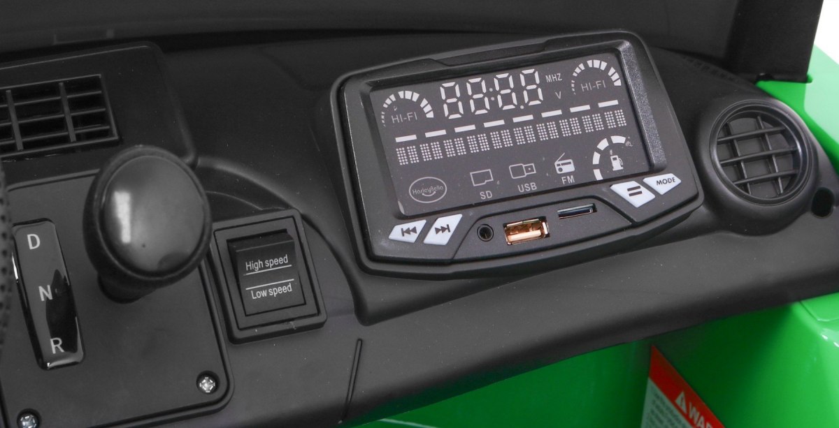 Masinuta electrica pentru copii MERCEDES-AMG GT R Coupe 4x4 (HL289) Verde metalizat - imagine 2