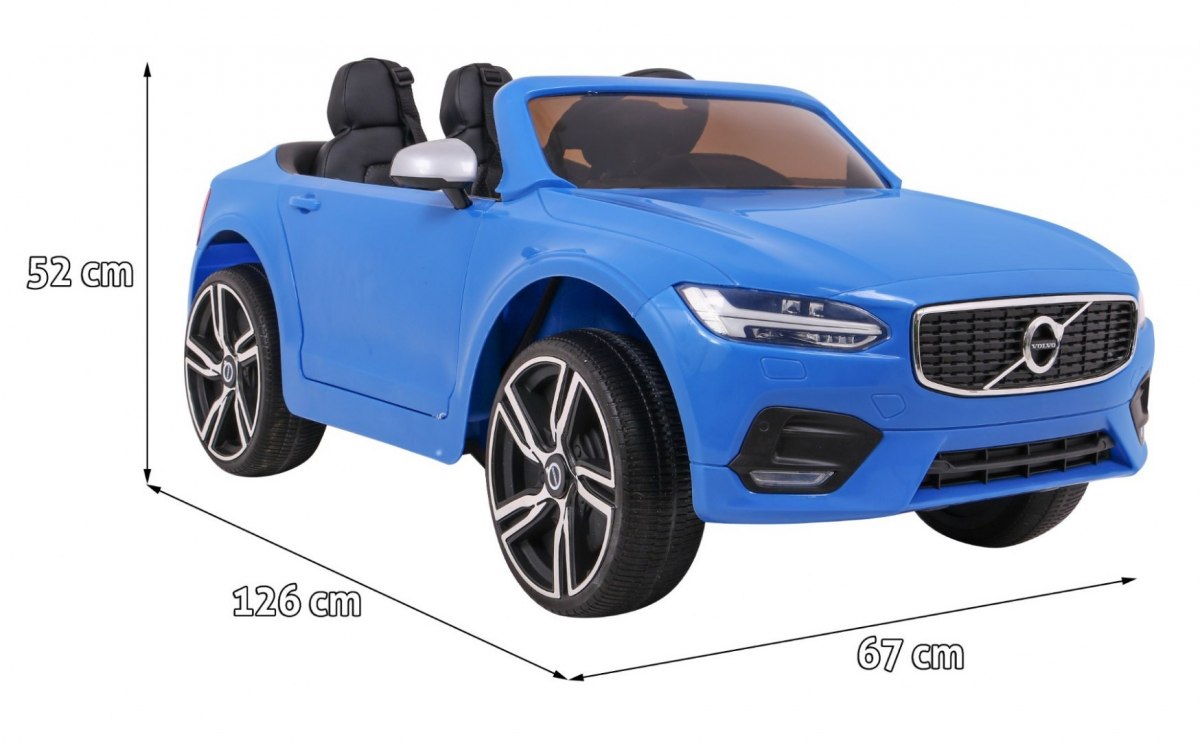 MASINUTA ELECTRICA PENTRU COPII VOLVO S90 albastru - imagine 2