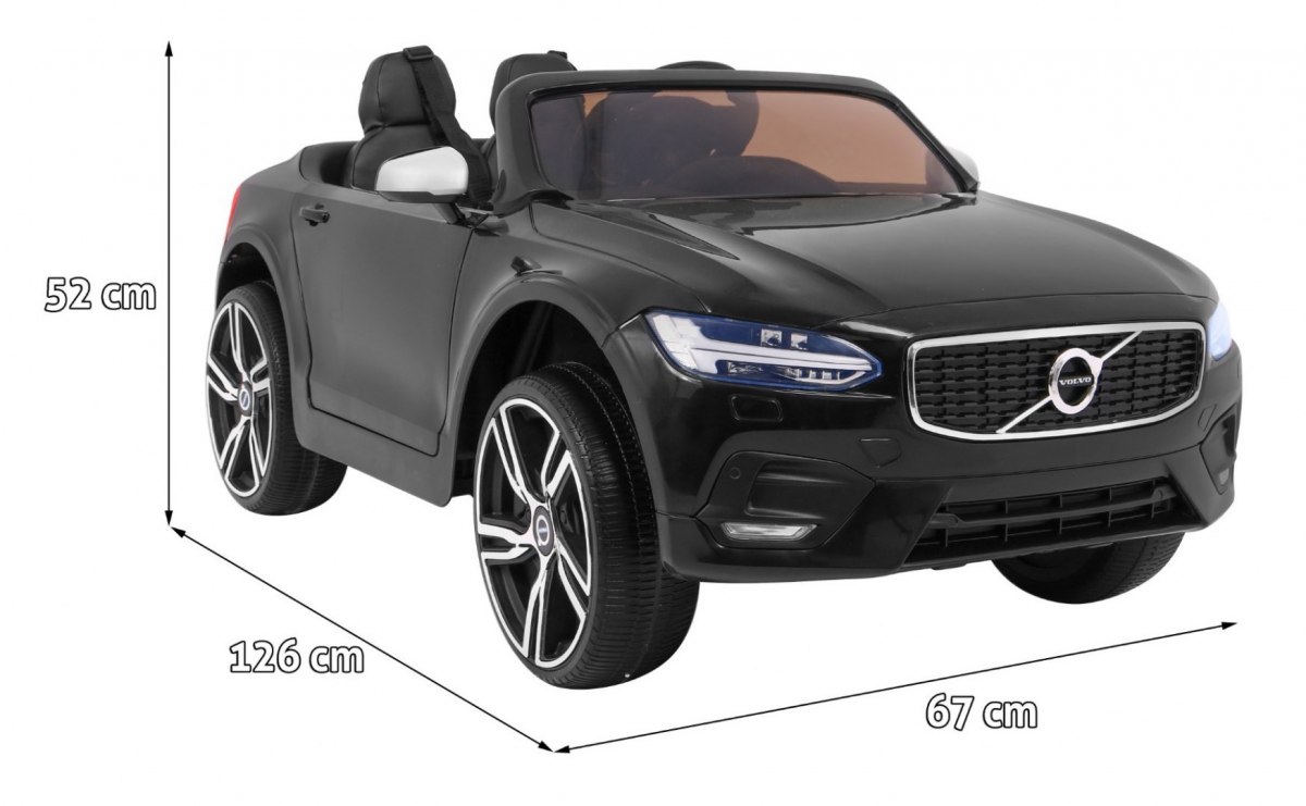 MASINUTA ELECTRICA PENTRU COPII VOLVO S90 negru - imagine 2