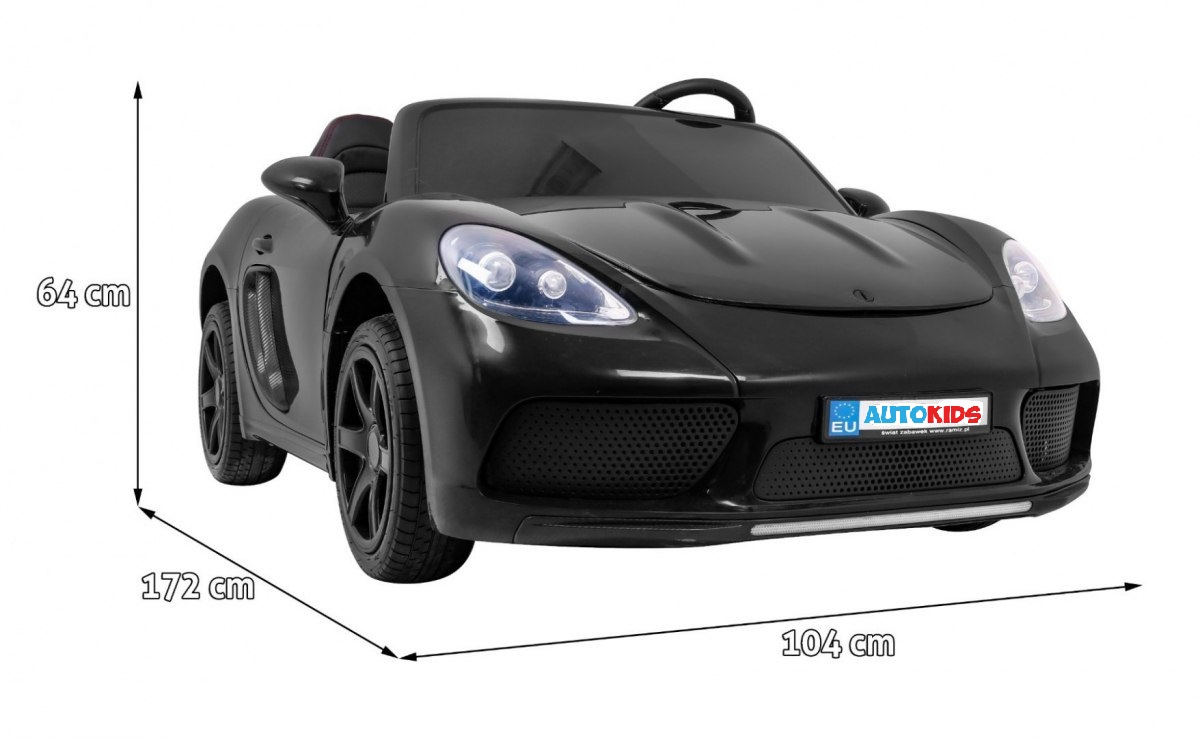 Masinuta electrica pentru copii mari "PERFECTA", 2 locuri cu sarcina pana la 100kg si viteza max 15km/h (A021) Negru - imagine 12