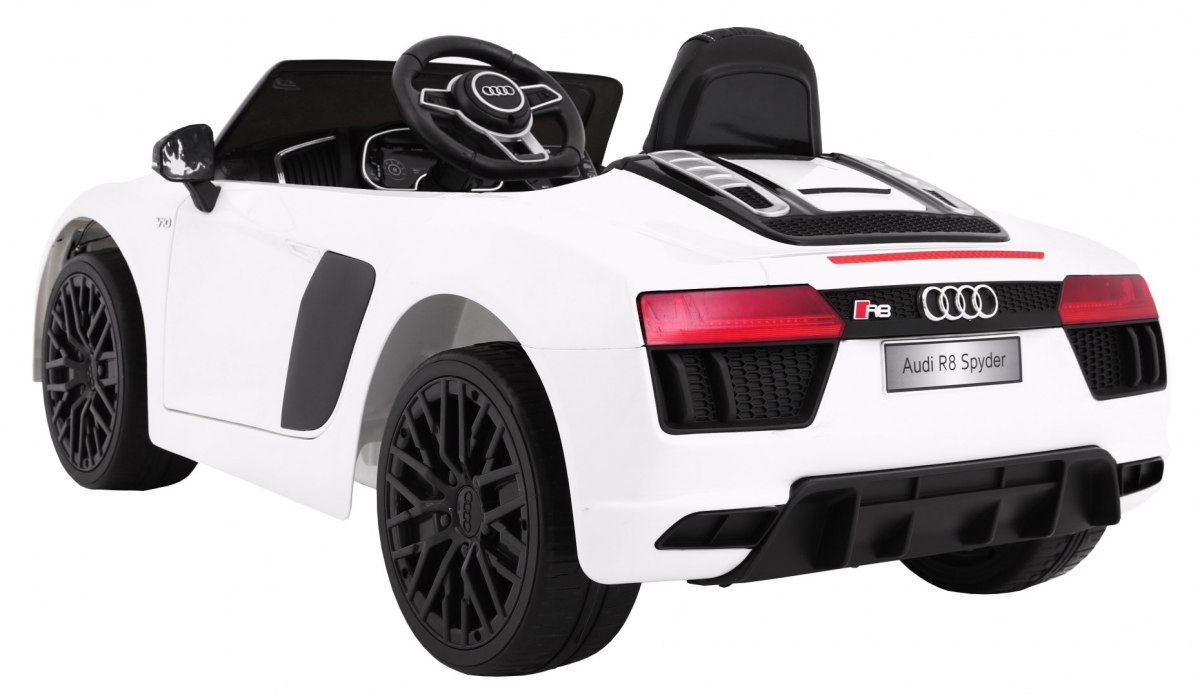 Masinuta eIectrica pentru copii AUDI R8 SPYDER (2198) Alb - imagine 3