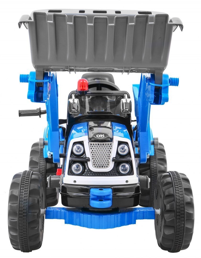 Tractor electric pentru copii cu cupa (328) Albastru - imagine 2