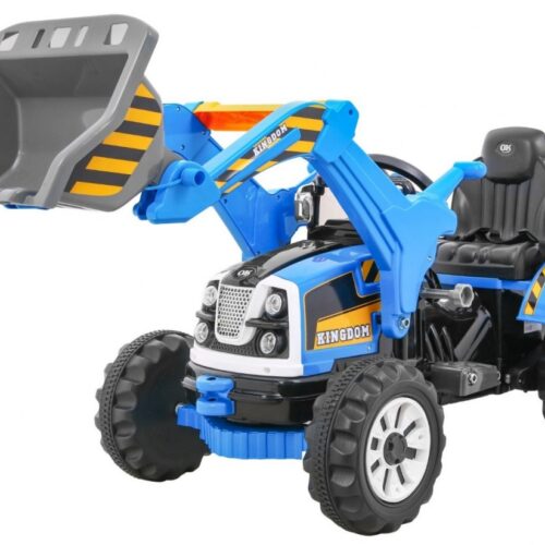 Tractor electric pentru copii cu cupa (328) Albastru