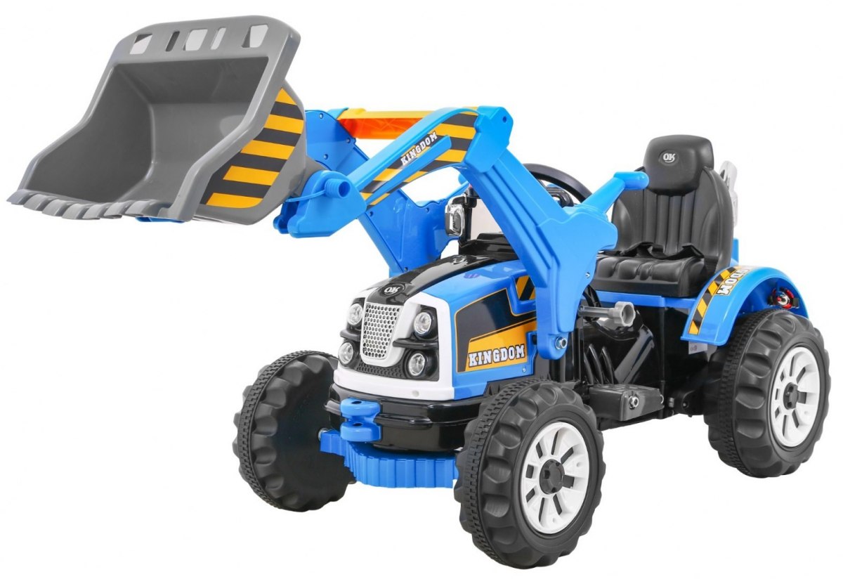 Tractor electric pentru copii cu cupa (328) Albastru