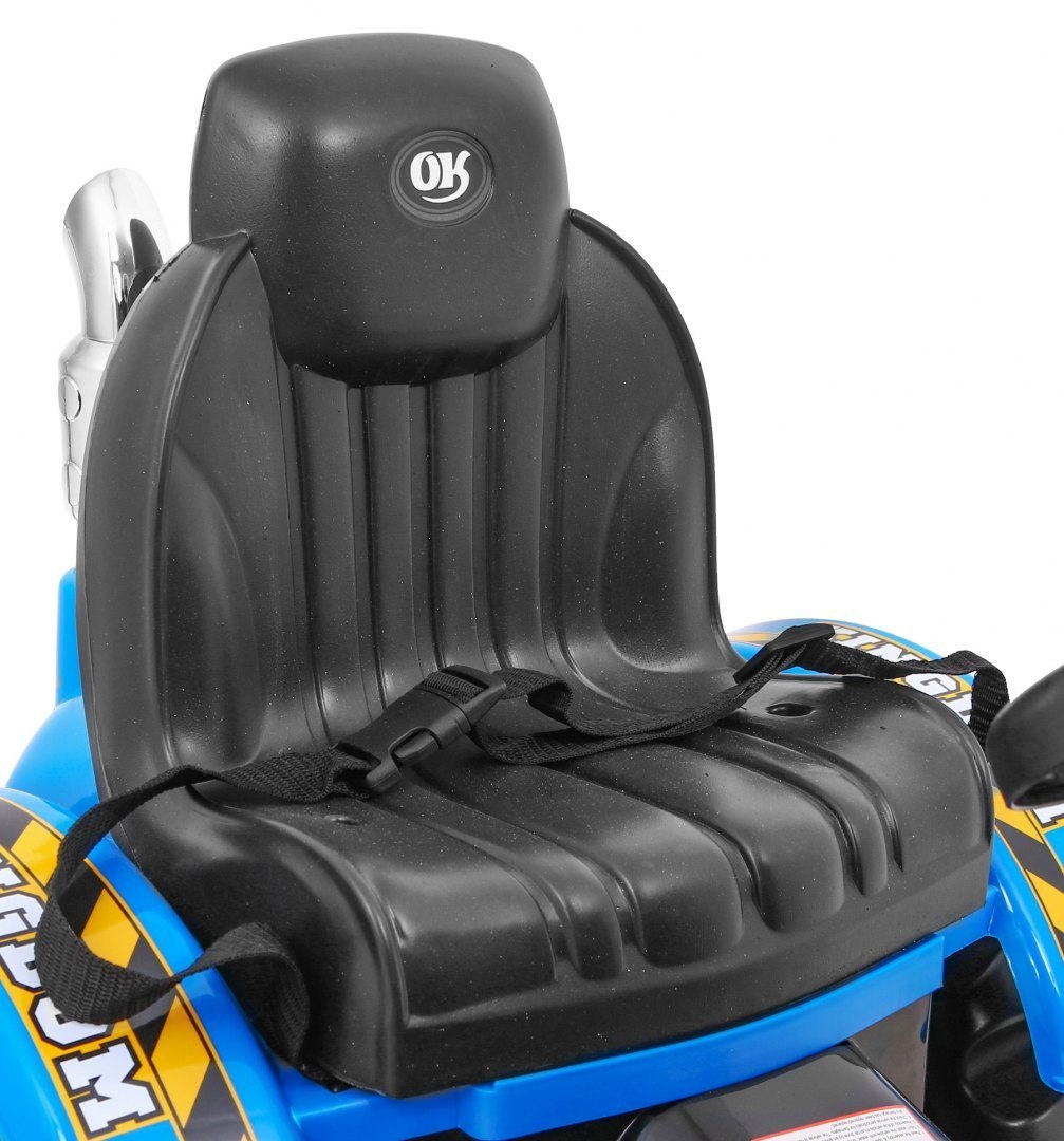 Tractor electric pentru copii cu cupa (328) Albastru - imagine 9