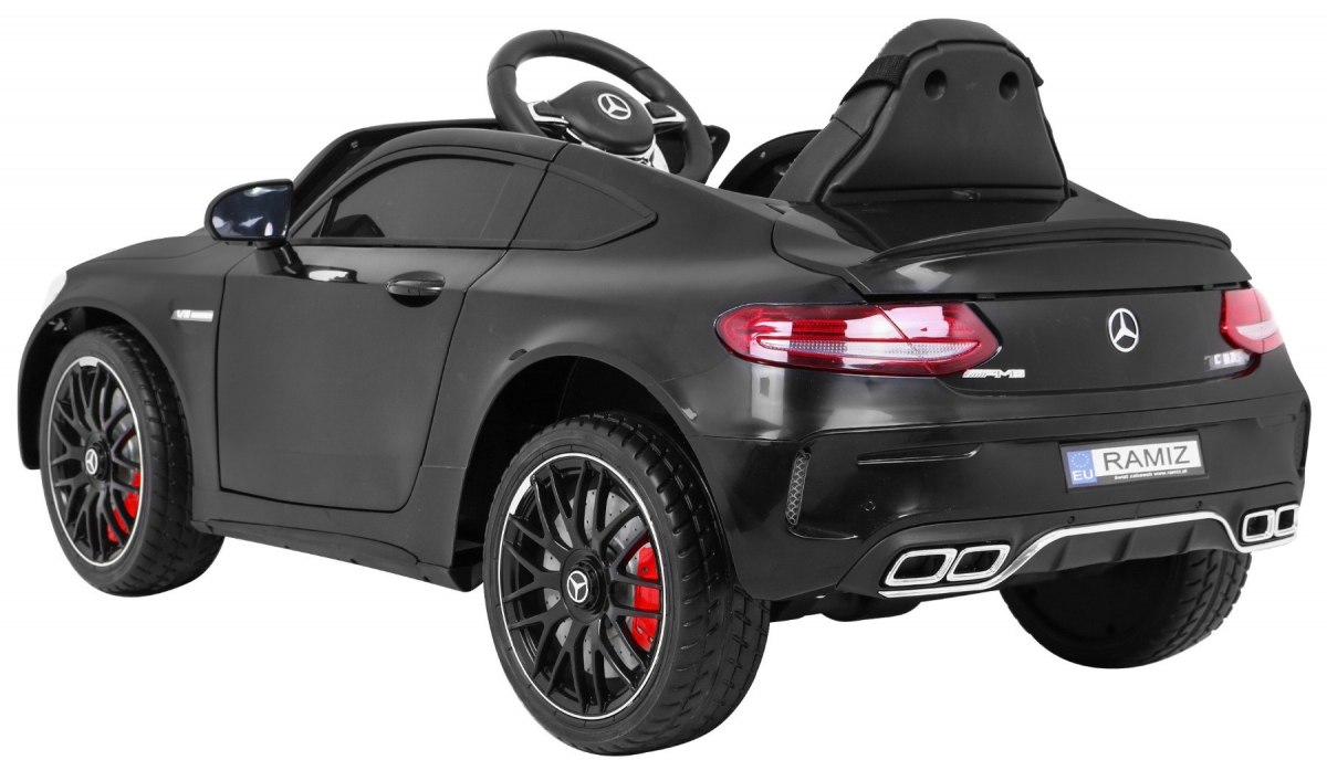 MAȘINUȚĂ ELECTRICĂ PENTRU COPII MERCEDES C63 1588 NEGRU - imagine 4