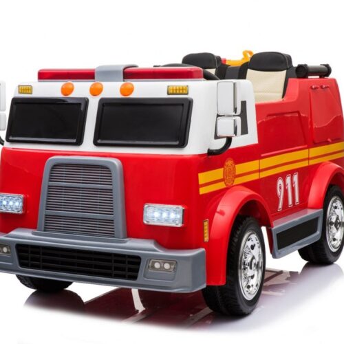 Masinuta electrica pentru copii de POMPIERI cu 2 locuri (911) Rosu