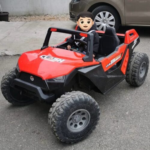 Masinuta electrica pentru copii Buggy XXL 400W cu 2 locuri, 24Volti, 4×4 (SX1928) Rosu