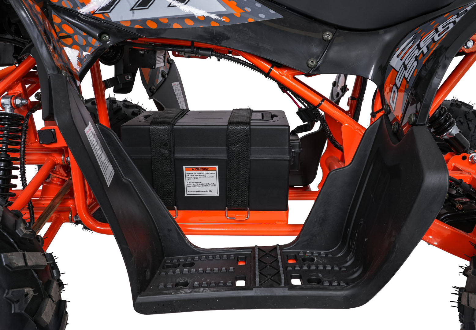 ATV electric pentru copii DESERT STORM LIFT 48V 800W (002) Portocaliu - imagine 8