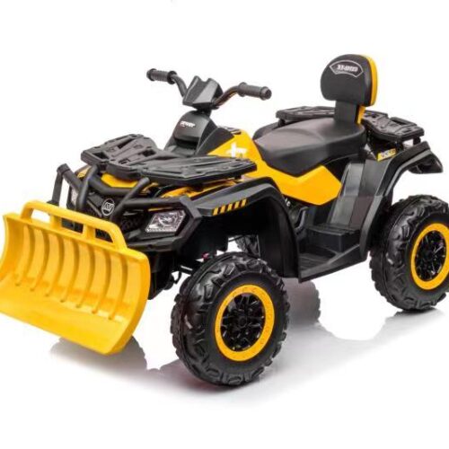 ATV electric pentru copii cu 2 locuri XT-SPEED FAST EDITION 320W 24V 4×4 cu viteza maxima 9km/h si cu cupa detasabila (s615) Galben
